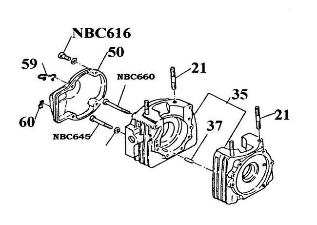 YAMAHA-KT100S-CRANKCASE