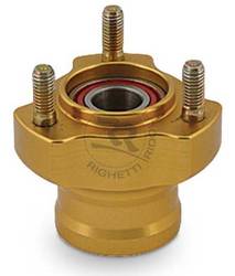 FRONT WHEEL HUB 55MM X 17MM SHAFT GOLD  product image