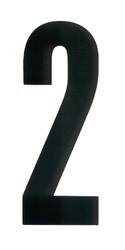 NUMBER 2 BLACK ON WHITE ADHESIVE 120MM product image
