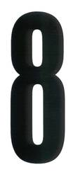 NUMBER 8 BLACK ON WHITE ADHESIVE 140MM product image
