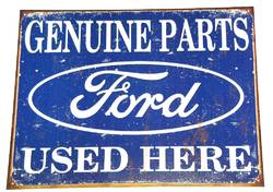 METAL GARAGE SIGN GENUINE FORD product image