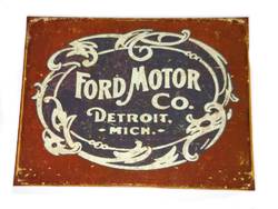 METAL GARAGE SIGN FORD MOTOR CO product image