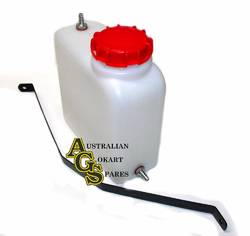 2 LITRE FUEL TANK WITH MOUNT STRAP RED CAP product image