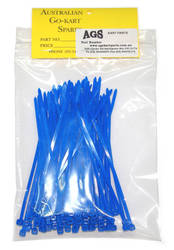 CABLE TIES PLASTIC 100mm BLUE product image