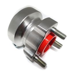 REAR WHEEL HUB 40MM X 62MM SILVER product image