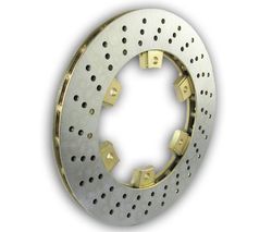 REAR BRAKE DISC VENTILATED CROSS DRILLED 208MM X 12MM product image