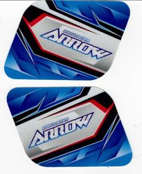 FUEL TANK STICKERS [QTY 2] ARROW KART X2 3.5 LITRE TANK product image