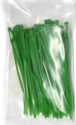 CABLE TIES PLASTIC 100mm GREEN product image
