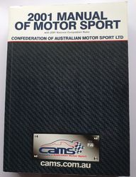 2001 MANUAL OF MOTORSPORT CAMS product image