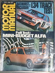 MOTOR MANUAL OCT 1974 product image