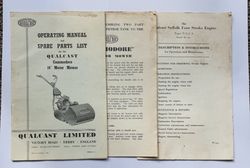 QUAULCAST MOWER OPERATING MANUAL product image