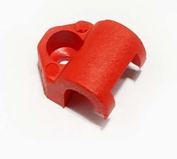 RED PLASTIC BRACKET TO SECURE BRAKE TEE FITTING product image