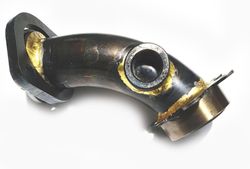 EXHAUST HEADER SHORT 36MM BORE KT100S/ARC RAAP WITH O2 BUNG product image