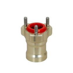 FRONT WHEEL HUB 75MM X 25MM SHAFT MAGNESIUM COLOUR R/R product image