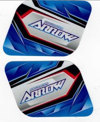 FUEL TANK STICKERS [QTY 2] ARROW KART X2/X4 8.5 LITRE TANK product image