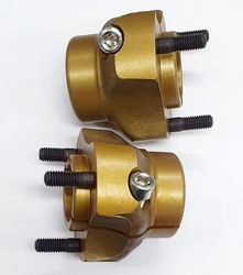 GOLD REAR WHEEL HUBS [QTY 2] 30MM X 6MM KEY product image