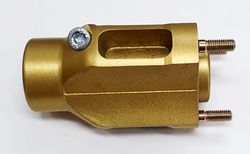 GOLD REAR WHEEL HUB [QTY 1] 30MM X 6MM KEY product image