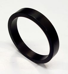 FRONT WHEEL SPACER 25MM X 5MM BLACK product image