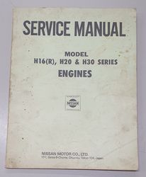 NISSAN SERVICE ENGINE MANUAL H16R H20 AND H30 product image