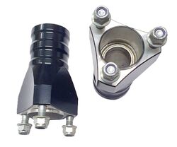 FRONT WHEEL HUB 25MM SHAFT 95MM LONG BLACK ALLOY product image