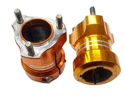 40MM REAR WHEEL HUBS 80MM GOLD SKM product image